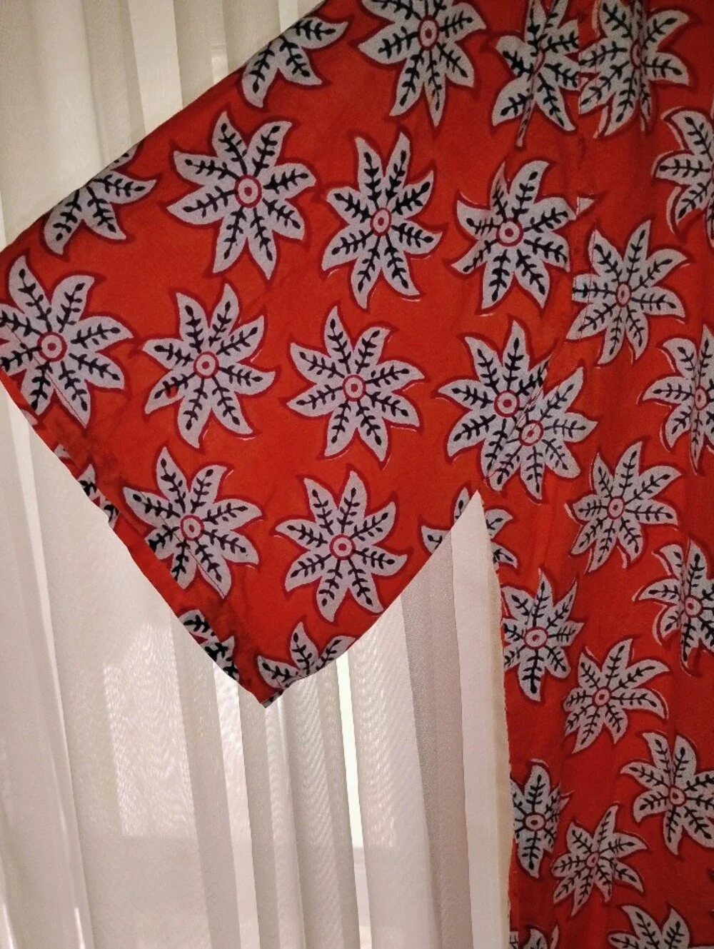 Roberta Roller Rabbit Men's Burnt Orange Cotton Print Short Sleeve Buttondown M